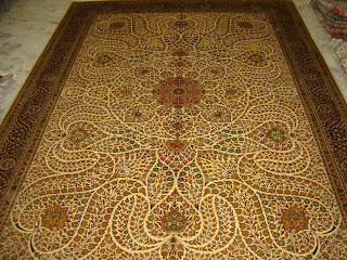 Kashmiri tapis de soie