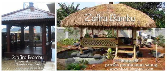 Jasa Pembuatan Saung Bambu dan Gazebo Kelapa