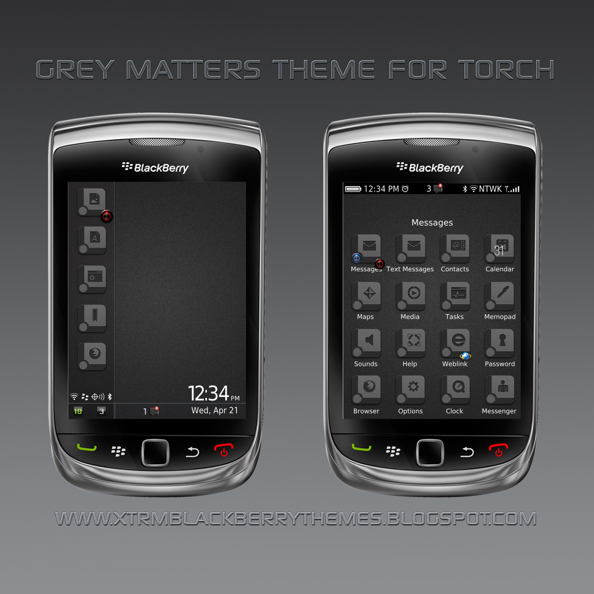 Grey Matter Premium Theme for Torch