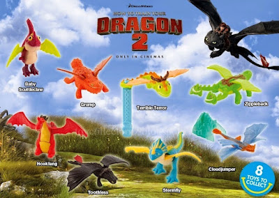 McDonalds How to Train Your Dragon 2 Happy Meal Toys 2014 8 Toys to Collect