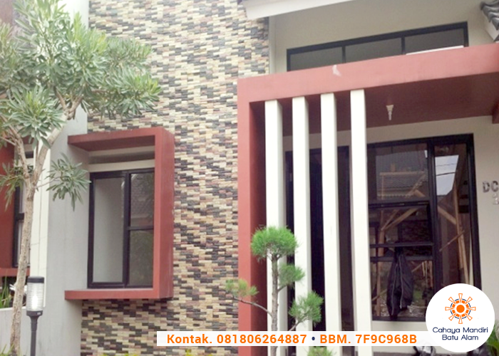 Batu alam Campur Warna untuk Tembok Indoor dan Outdoor 