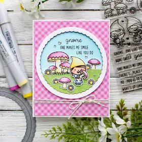 Sunny Studio Stamps: Happy Harvest Home Sweet Gnome Woodland Borders Fall Themed Cards by Leanne West