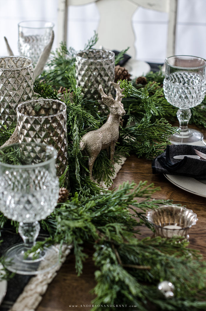 Silver Christmas Centerpiece