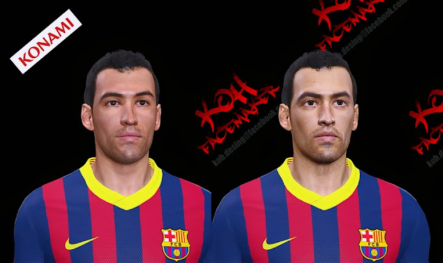 PES 2014 Busquets Face by KOH