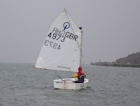 Freya Sewell Optimist sailing