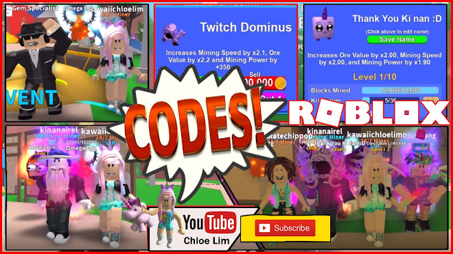 Roblox Mining Simulator 5 Codes Twitch Codes Big Shout - twitch roblox