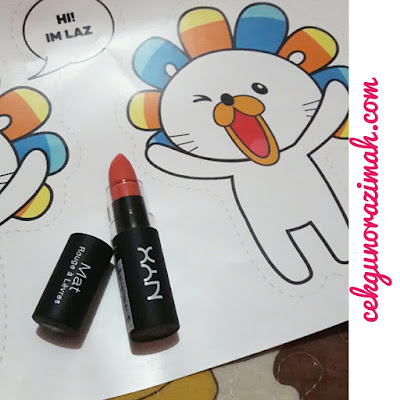 nyx matte lipstick, lazada 5th birthday surprise, review nyx matte lipstick, warna lipstik tahan lama, lipstik murah