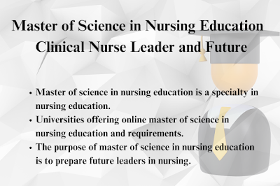 Master of Science in Nursing Education, Clinical Nurse Leader and Future