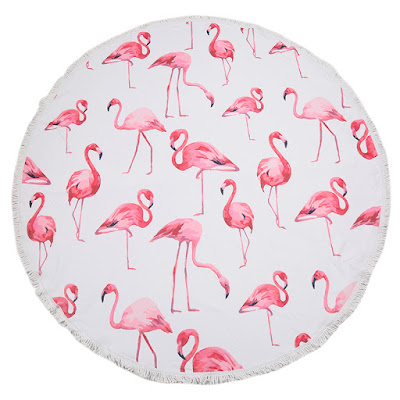 Roundie Flamingo Club - rond strandlaken