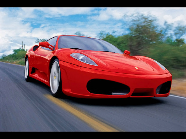 Red Ferrari Car In Road Wallpaper,image,pic,piture,photo,1280 x 960 resolution wallpapers