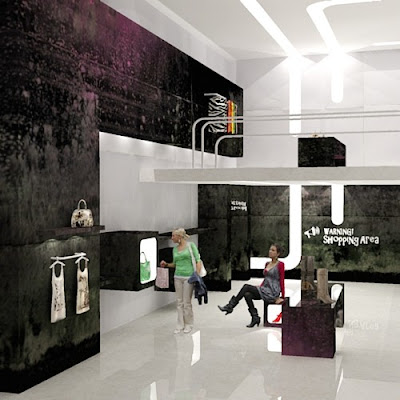 Store Interior Design on 3d Services By Helena And Adam Michel  Fashion Shop Interior Design