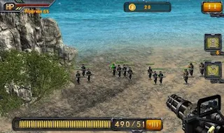 Screenshots of the Beach sniper for Android tablet, phone.