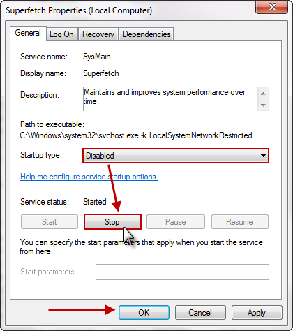 SuperFetch Disable Stop Cara Mencegah Penggunaan Memori Berlebih Pada Windows 7