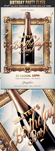  Birthday Party Flyer Template