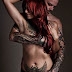 Men Women Hug from Behind Tattoo Design