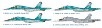 Italeri 1/72 SUKHOI SU-34/SU-32 FN (1379) Colour Guide & Paint Conversion Chart