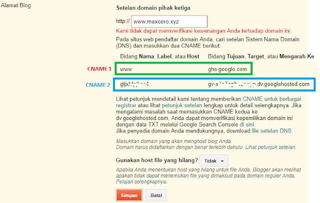  Untuk Anda yang gres pertama kali menciptakan blog 3 Langkah Praktis Menghubungkan Domain dengan Blogspot