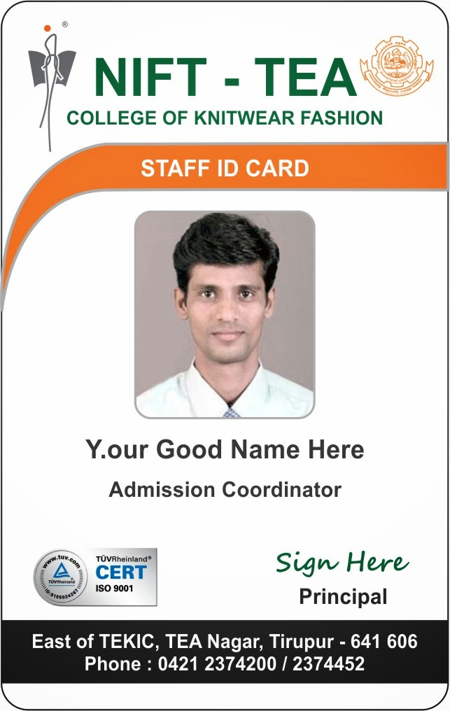 Template Galleries New Student And Staff ID Card Template