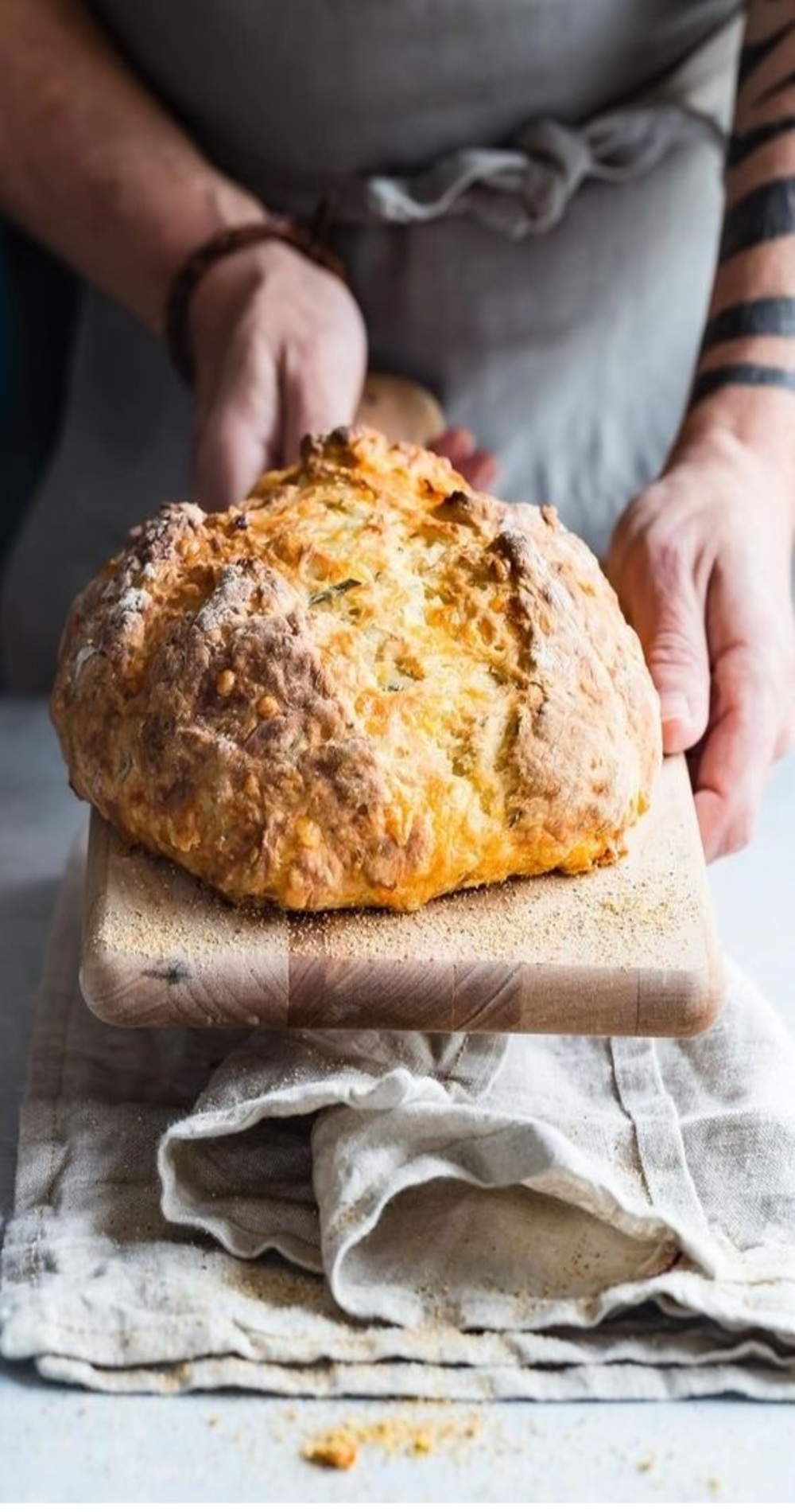 Rosemary Cheddar Irish Soda Bread