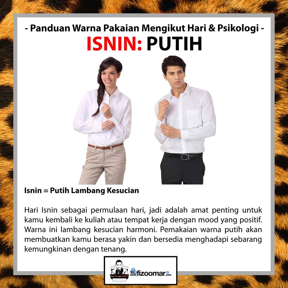 Tips | Mulakan pagi Isnin anda dengan pakaian warna putih ...