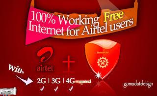 100% working Free internet for Airtel Users