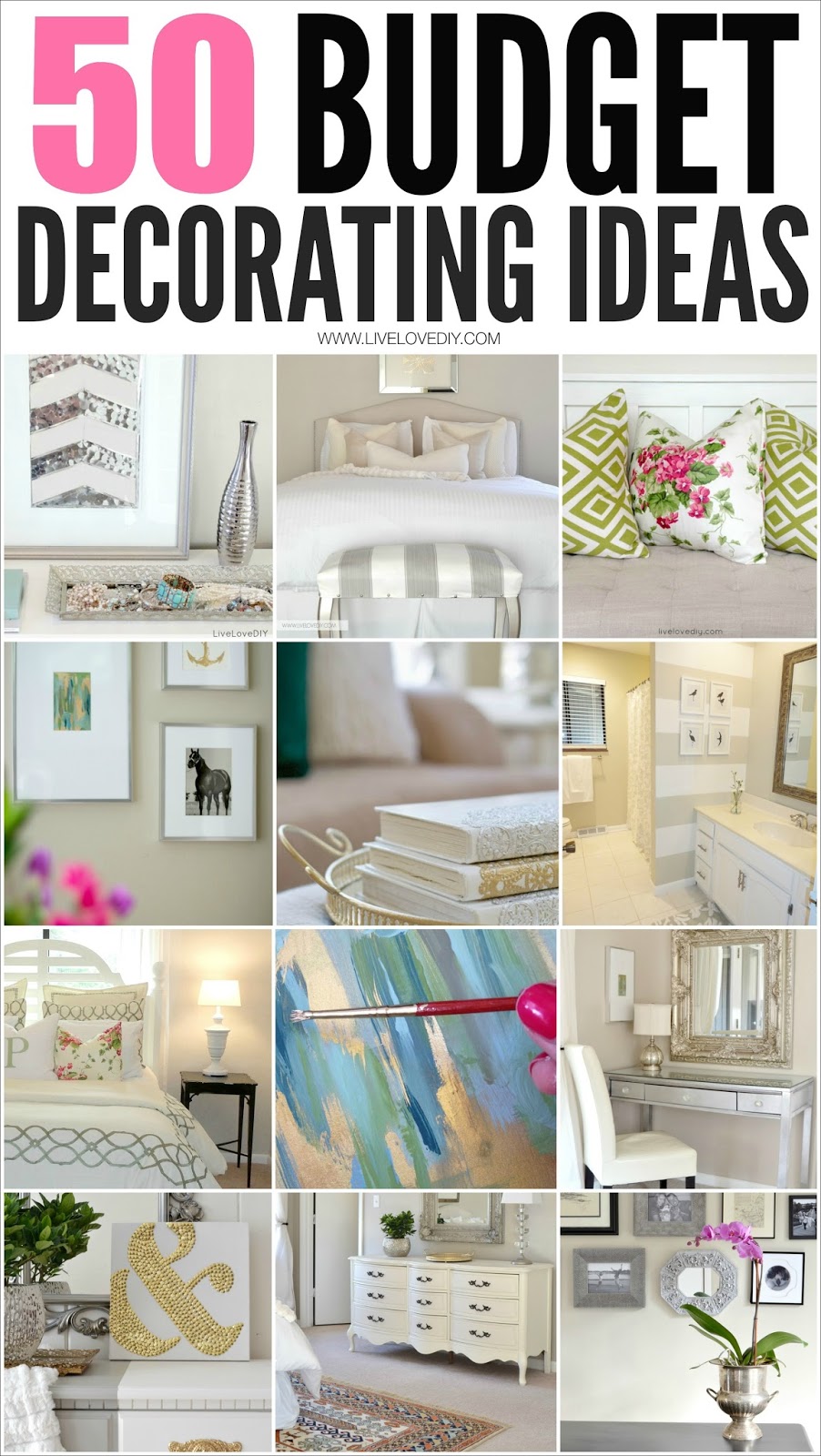 50 Amazing Budget Decorating Tips Everyone Should Know! I 