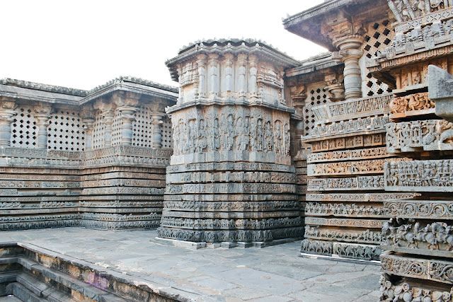 East side view of the temple