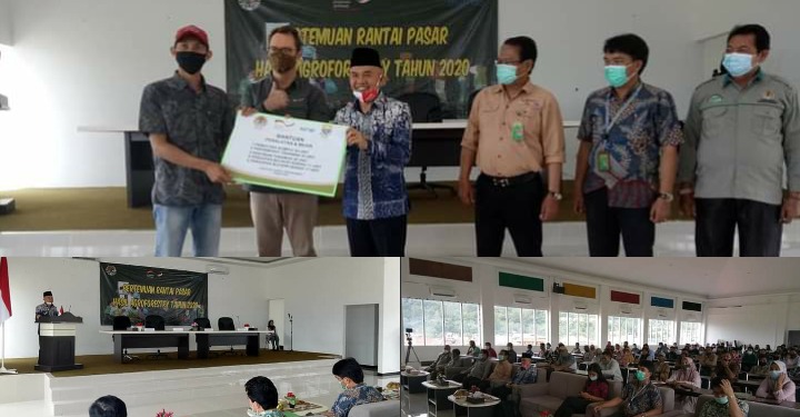 Bupati Kerinci Hadiri Pertemuan Rantai Pasar Hasil Agroforestry Tahun 2020