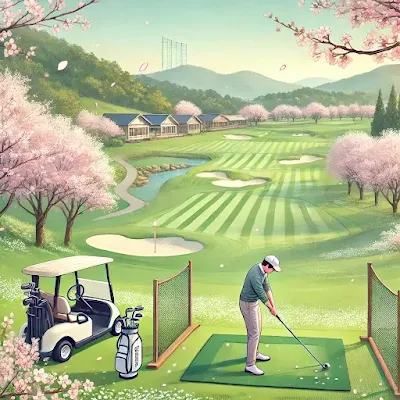 봄벚꽃이핀-파3골프연습장