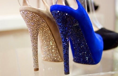 Glitter High Heels Shoes For Girls