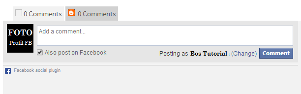 Inilah Cara Memasang Kolom Komentar Facebook dan Blog Model Tab
