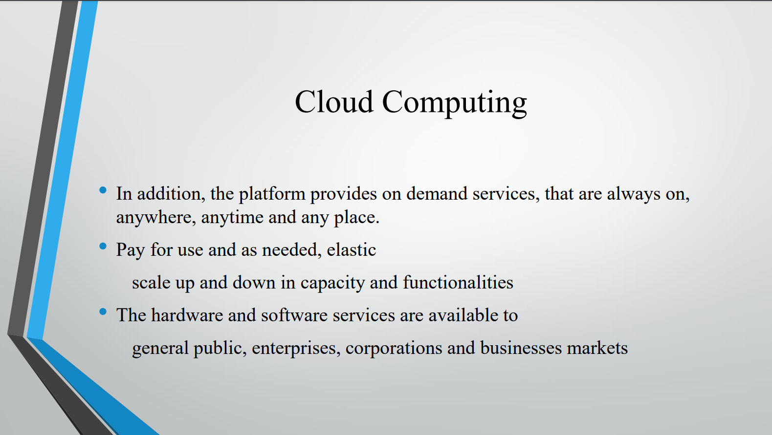 Cloud computing  (Lecture #1 & 2)