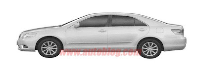 2012 model Toyota Camry Spy Pictures