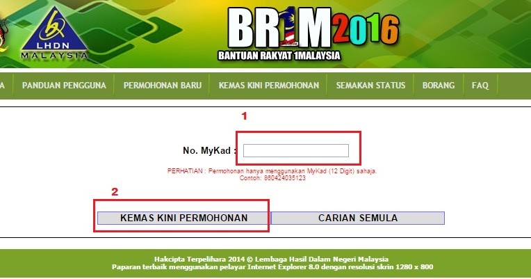 Brim 1 Malaysia Online 2015  kemaskini brim 2016 online 