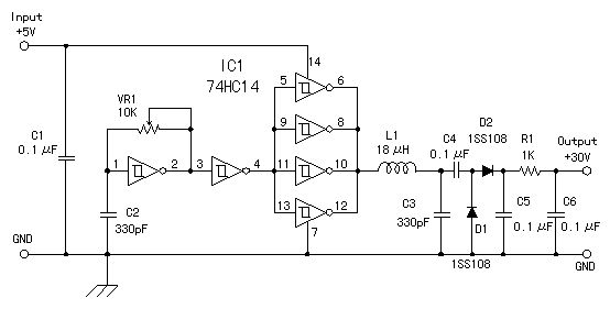 ARWIS BLOG Skema  Inverter 5VDC Ke 30VDC Menggunakan ic 