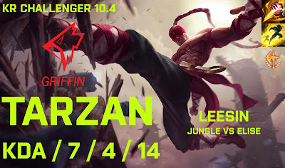 GRF Tarzan Leesin JG vs Elise - KR Challenger 10.4