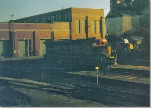 BNSF B40-8 #8615 in Havre, Montana in December 2002
