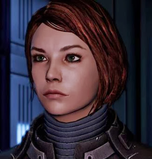 Femshep, voiced in-game by Jennifer Hale, also known for her work on "Green Lantern: The Animated Series" (Carol Ferris), "Injustice: Gods Among Us" (Hawkgirl, Killer Frost), and "The Avengers: Earth's Mightiest Heroes" (Carol Danvers, Ms Marvel)