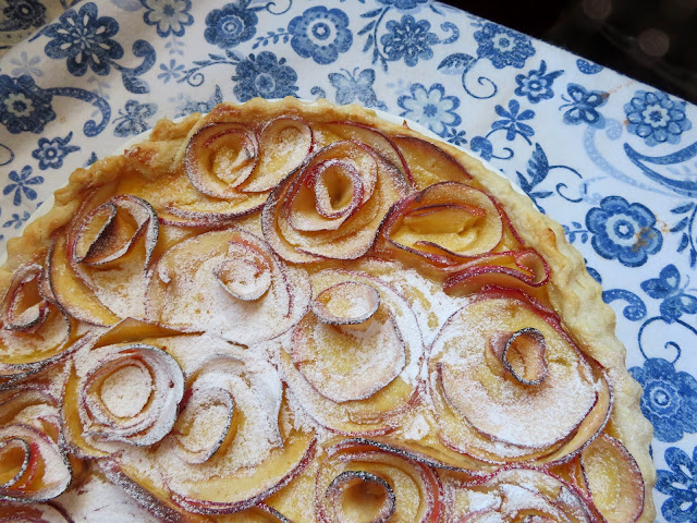 Apple & Cardamom Custard Tart