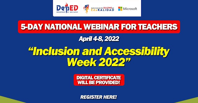 5-Day Free Webinar for Teachers on inclusion and Accessibility Week 2022 | Register here!