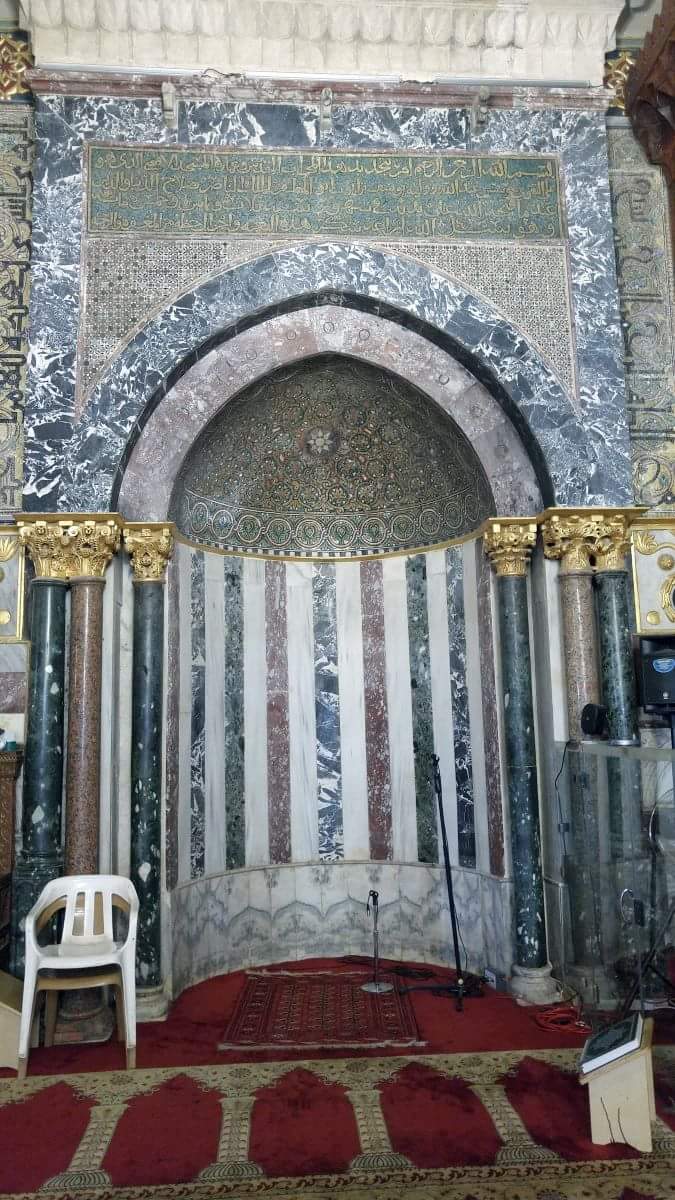 Islamic stuff The mihrab  of Masjid  Al Aqsa