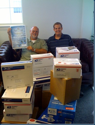 Hope for Kidz packets in the mail