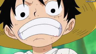 ワンピースアニメ 頂上戦争編 480話 ルフィ 幼少期 かわいい Monkey D. Luffy | ONE PIECE Episode 480