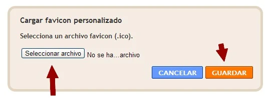 Blogger. Cargar favicon