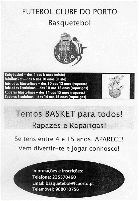 Basket para todos no FCP!