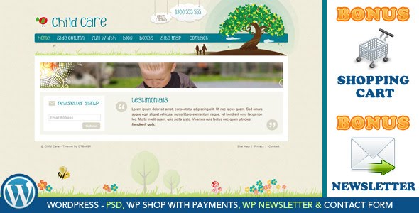 Child Care Creative - WordPress Shop & Newsletter Theme Free Download by ThemeForest.