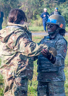Air Force Capt. Chantel Balfon was among the many GSN students who helped stand up a Combat Operational Stress Control Clinic (COSC) during Operation Bushmaster. (Photo credit: Tom Balfour, USU)