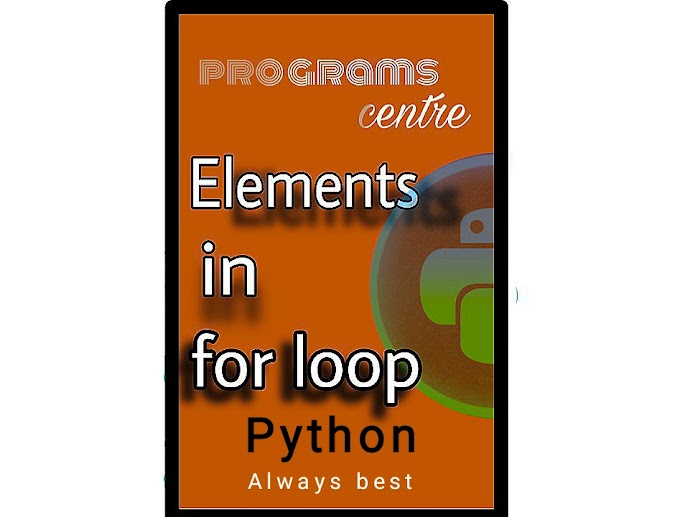 Accessing elements using for loop In Python