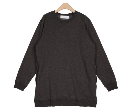 Simple Long Banded Sweatshirt