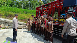 Pantau Giat Pramuka di Jogorogo, Polisi Ngawi Berikan Pesan Ini